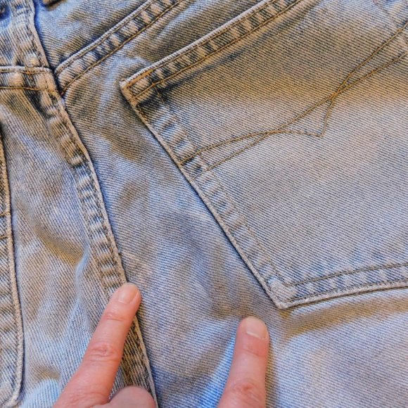 Y2K 90's Z. CAVARICCI Light Stone Washed Denim MOM Jeans High Waist Straight Leg - Picture 13 of 16